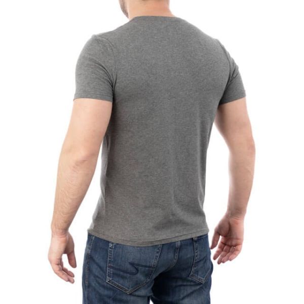 Футболка темно-сіра L 95% бавовна 5% спандекс INTERTOOL SP-2233