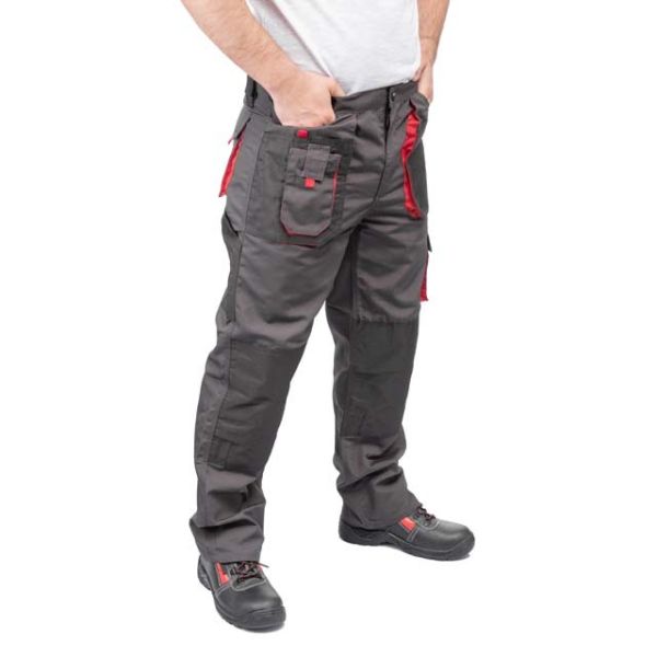 Брюки робочі 80% поліестер, 20% бавовна, щільність 260 г / м2, XXXL INTERTOOL SP-3016