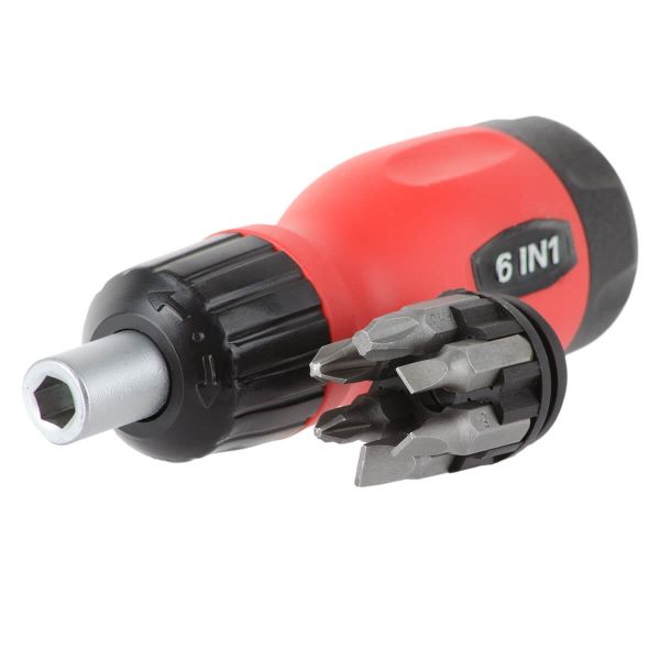 Викрутка реверсивна з комплектом насадок 6 од. INTERTOOL VT-1009