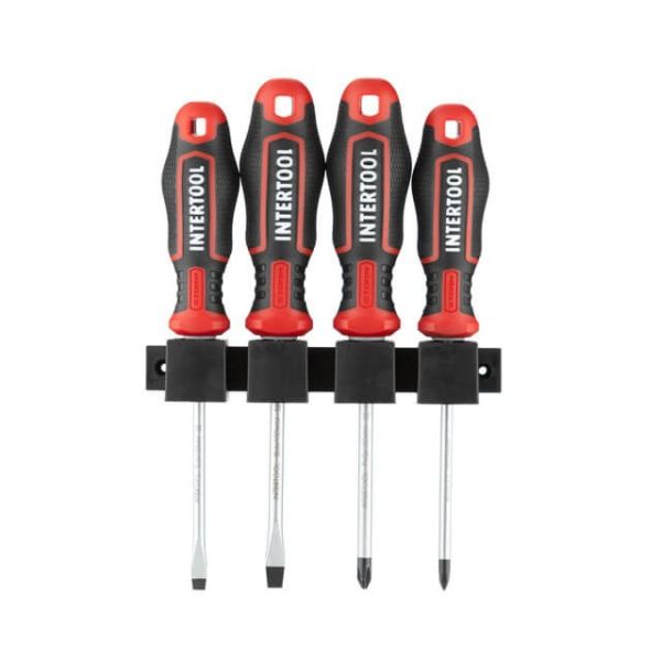 Набір викруток 4 од (SL5.0 * 100 мм, SL6.0 * 100 мм, PH1 * 100 мм, PH2 * 100 мм), STORM INTERTOOL VT-3434