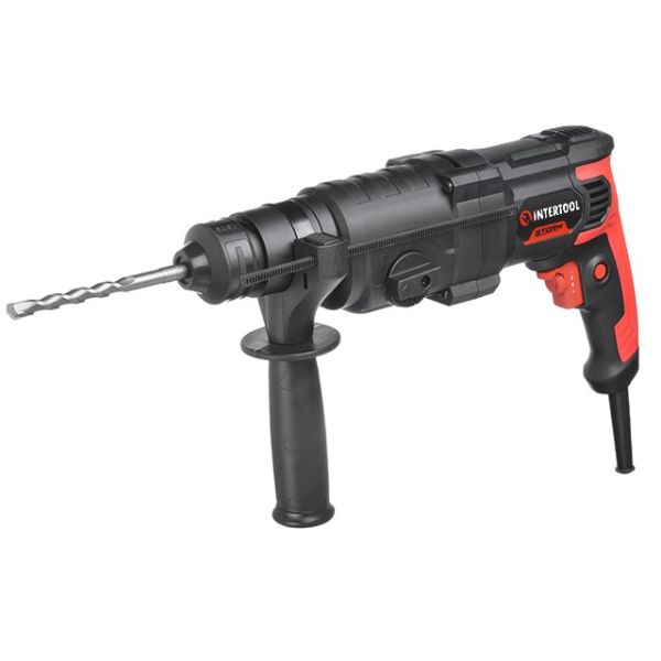 Перфоратор 1000 Вт, 3.5 Дж, 0-1100 об/хв, 0-4700 уд/хв, 3 режими, SDS plus INTERTOOL WT-0156