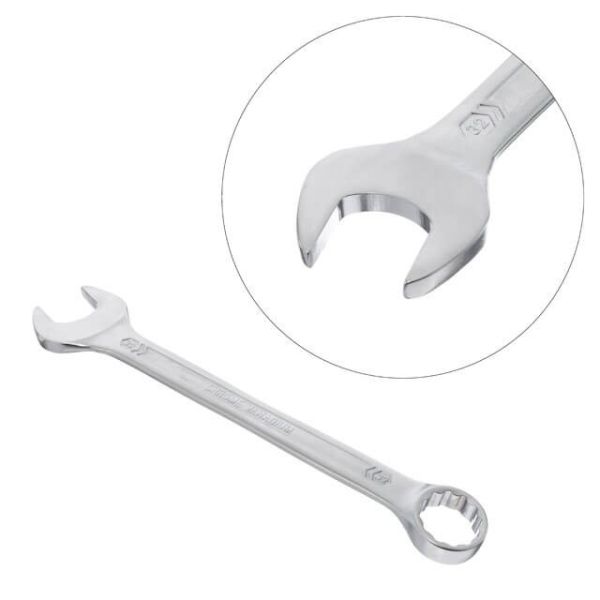 Ключ комбінований 32 мм, CrV, покриття Сатин-хром PROF DIN3113 INTERTOOL XT-1032