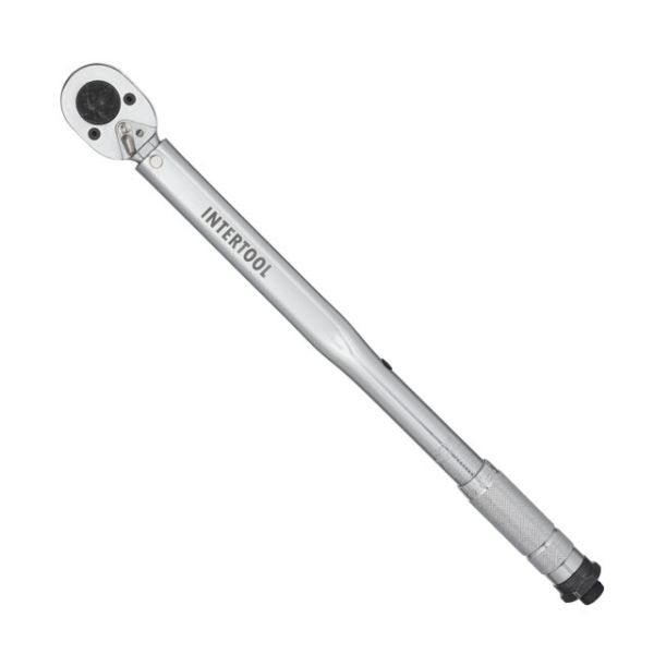 Ключ динамометричний 1/2" перехідник 1/2x3/8, подовжувач 125мм 1/2 28-210NM INTERTOOL XT-9007