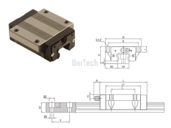 Каретка TRH20FL-N-Z0 TBI MOTION