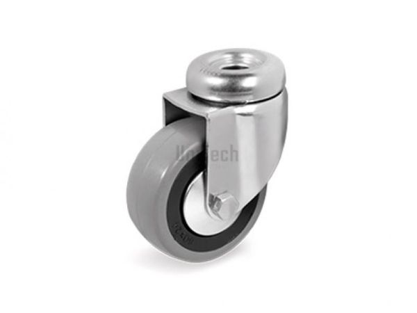 Колесо 37 (d=75) c поворотным кронштейном и отверстием для болта, подшипник скольжения AVO