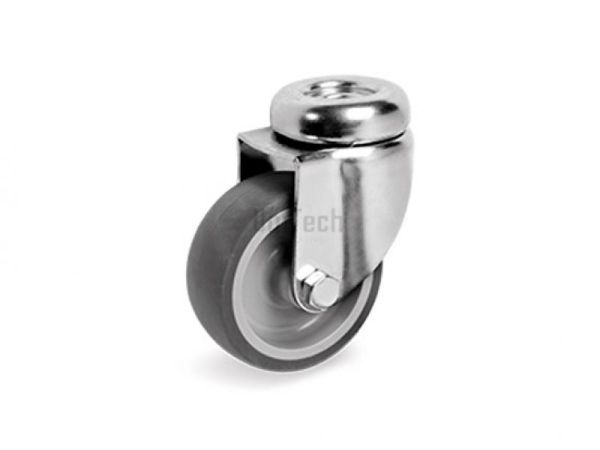 Колесо 38 (d=60) c поворотным кронштейном и отверстием для болта, подшипник скольжения