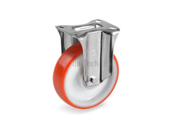 Колесо 60 (d=125) с фиксированным кронштейном, подшипник скольжения