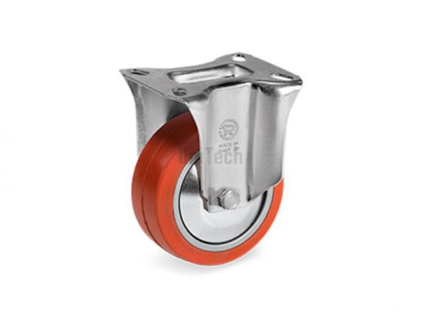 Колесо 72GS (d=100 H=128) с фиксированным кронштейном, шариковый подшипник