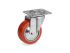 Колесо 72GS (d=100 H=128) с поворотным кронштейном, шариковый подшипник