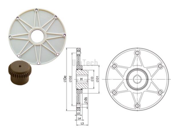 Муфта Sitex FL GDF42/48FL10 Пластмасовий фланец