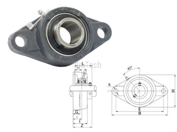 Подшипниковый узел UCFL 208 CRAFT