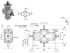 ZP X-форма ABCD i=1 D=14 mm Конический редуктор