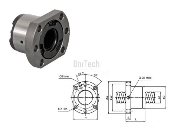 ШВП 16x10 Гайка правая SFS CN