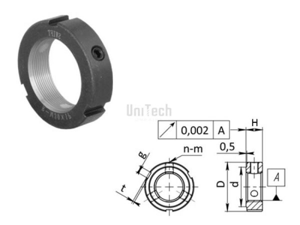 ШВП Стопорная гайка RM12x1 D=22mm CN