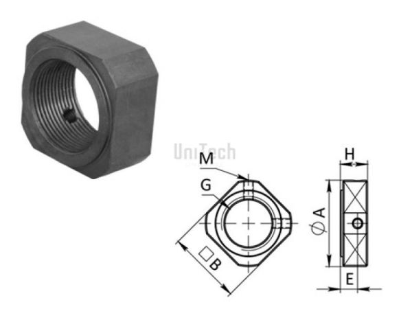 ШВП Стопорная гайка RN08x1 B=14mm CN