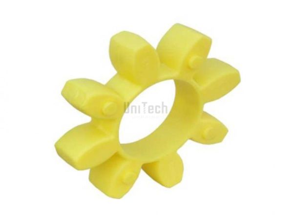 Полумуфта безлюфтовая 09 пружинящий элемент желтый Trasco-ES (4 Лепестка)
