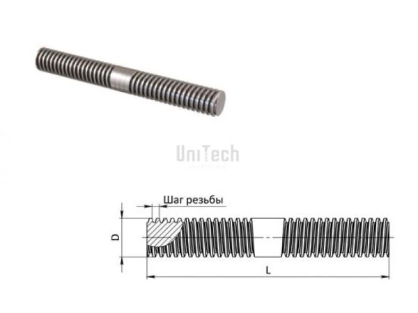 Трапеция 22x5 x3020 Винт правая-левая резьба BFA R50